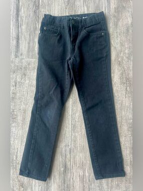 Kids Black Straight-Leg Jeans